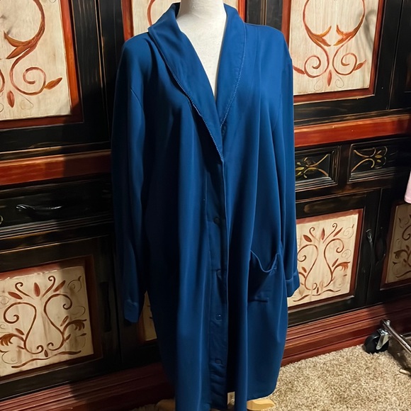 Vintage Intimates & Sleepwear Vintage Navy Robe By Serenada Poshmark